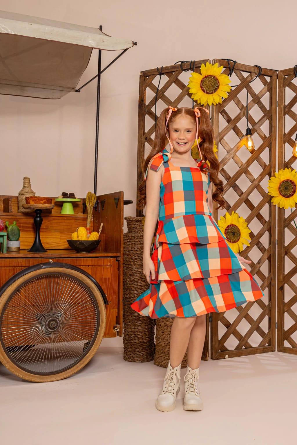 Vestido Lorena (Xadrez Colors)